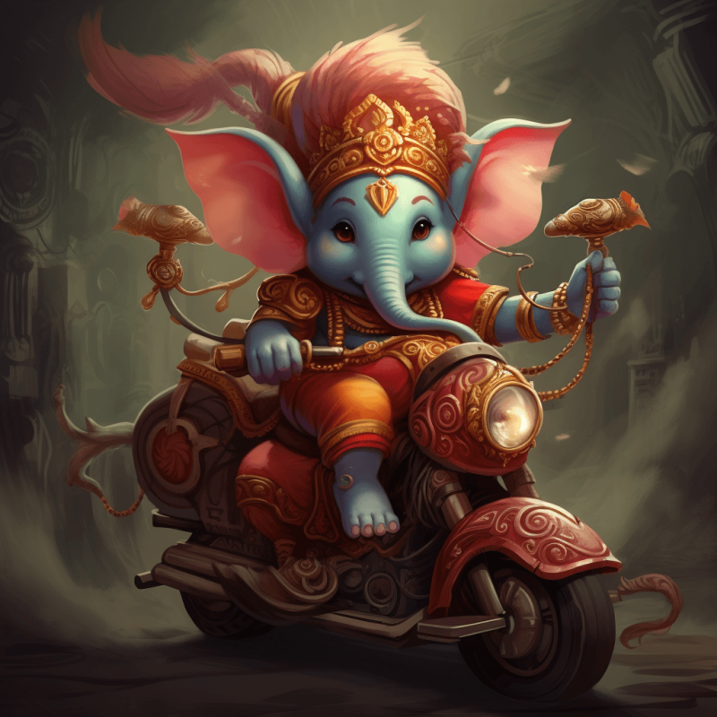 Ganesha Riding Scooter